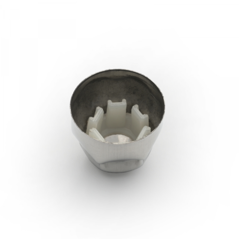 Capac ornamental, surub roata, 1,9 cm, 3,5 cm, otel inoxidabil, diametru 3,8 cm [2]
