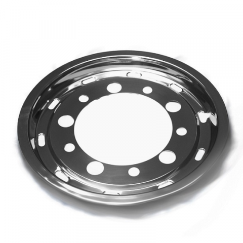 Capac pentru janta fata camion si semiremorci 22,5"x11,75" ET120, otel inoxidabil, 10 gauri, PCD 335mm [1]