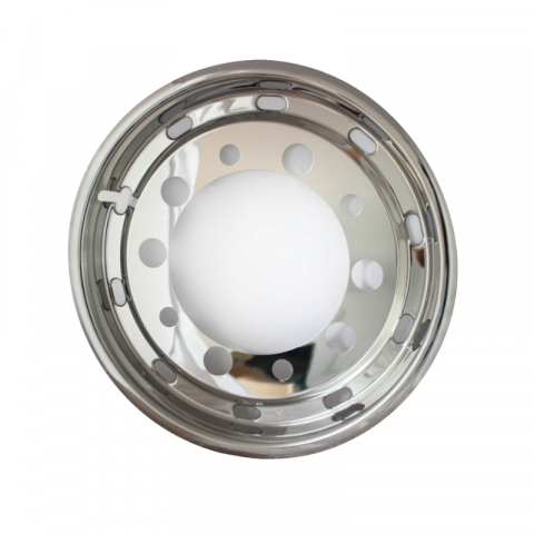 Capac pentru janta fata 22,5"x11,75" ET135, otel inoxidabil, montat cu surub, 10 gauri, PCD 335mm [1]