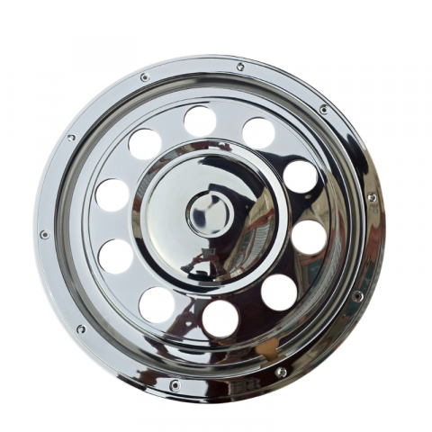 Capac pentru janta, roata spate de 22,5", inox, 10 gauri, PCD 335mm, STIL AMERICA [2]