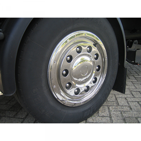 Capac pentru janta, roata spate de 22,5", inox, 10 gauri, PCD 335mm, STIL AMERICA [1]