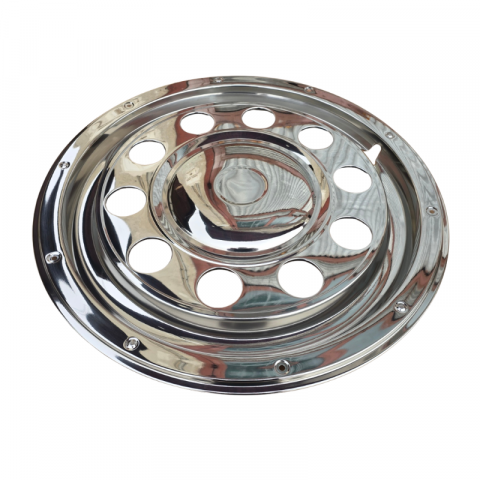 Capace inox si jante - Capac pentru janta, roata spate de 22,5", inox, 10 gauri, PCD 335mm, STIL AMERICA