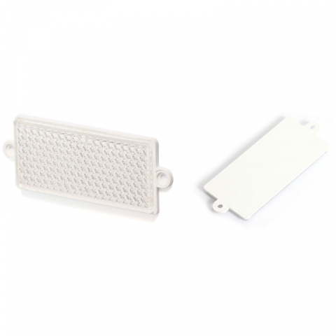 Catadioptru, Reflectorizant alb, galben, rosu, 9.8 x 4.2cm [1]