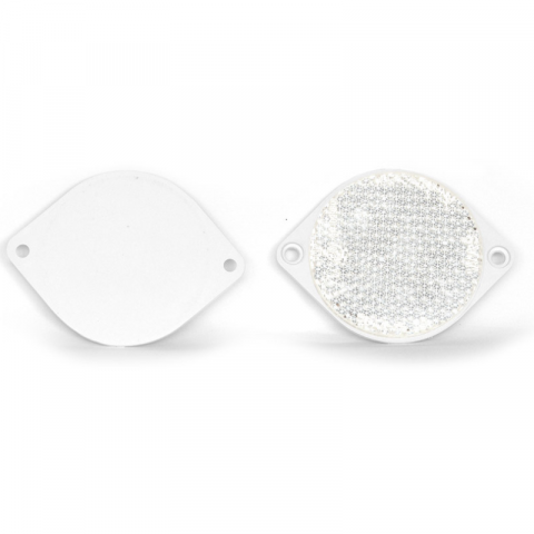 Catadioptru Rotund, Reflectorizant alb, galben, rosu, 7.4cm [1]