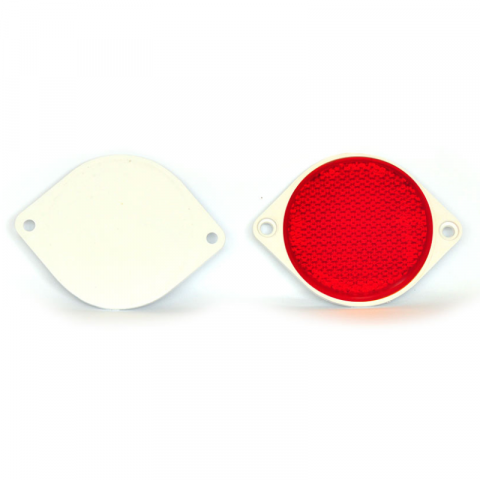 Catadioptru Rotund, Reflectorizant alb, galben, rosu, 7.4cm [1]