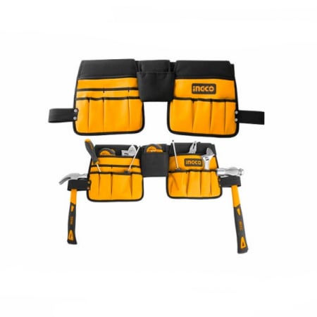 Cutii si organizatoare - Centura dulgher, de brau, pentru scule, cu 14 buzunare