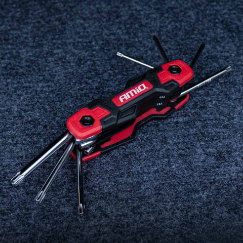 Chei torx pliabile CRV, set 8 piese, dimensiuni t9-t40, compact [1]