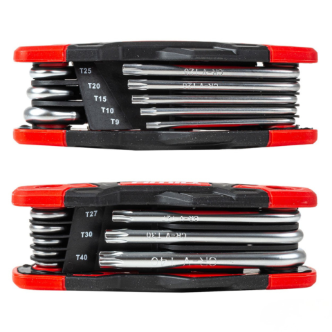 Chei torx pliabile CRV, set 8 piese, dimensiuni t9-t40, compact [3]