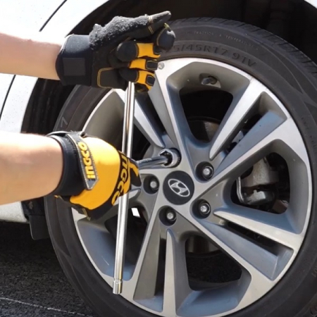 Cheie cruce pentru roti cu parghie, 17mm, 19mm, 21mm, 23mm - INGCO  HRCW40231 [4]