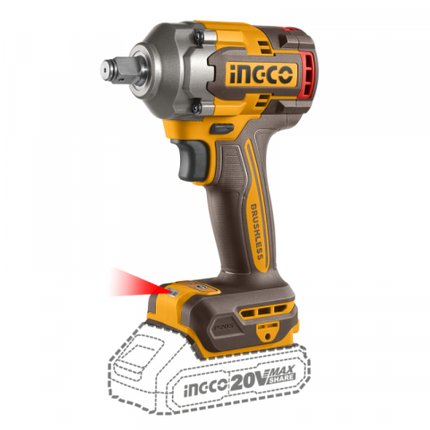 Cheie de Impact cu Acumulator, 400Nm, 20V, Brushless, 1/2’’, pachet complet [6]