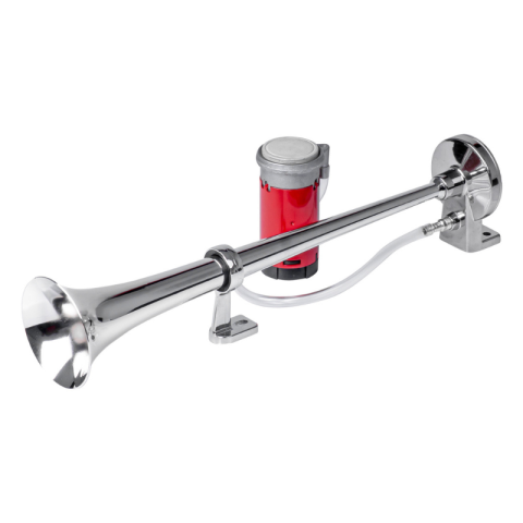 Claxoane Auto si Semnale Electrice de Avertizare - Claxon Auto Fanfara, 12V, 150dB, 45cm, Compresor Inclus