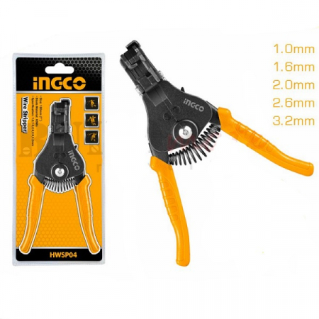 Clesti si patenti - Cleste pentru dezizolat cablu 7'', 180mm - INGCO  HWSP04