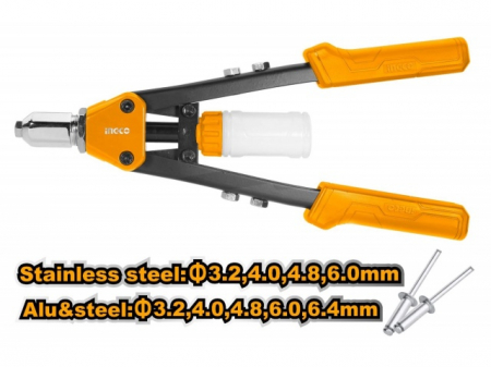 Cleste pentru pop-nituri, 3.2 - 6.4 mm, 13''