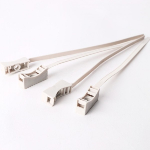 Coliere Nylon cu Prindere Rapida, ROAD-TEQ Gri, 7.5mm latime, set 20 bucati [1]