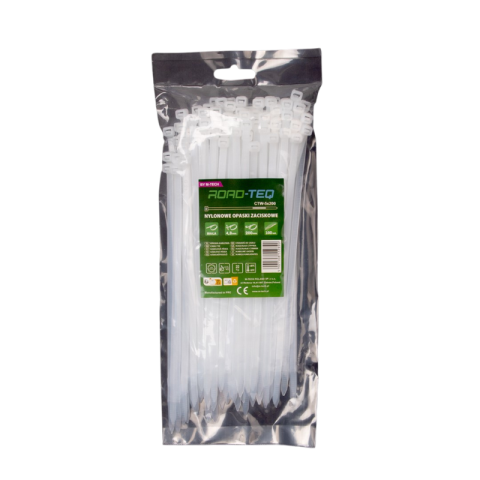 Casa si gradina - Coliere plastic, soricei, culoare alb, 3.6mm Grosime, 15, 20, 25, 30 cm