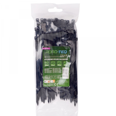 Casa si gradina - Coliere plastic, soricei negrii, 3.6mm Grosime, 15, 20, 25, 30 cm