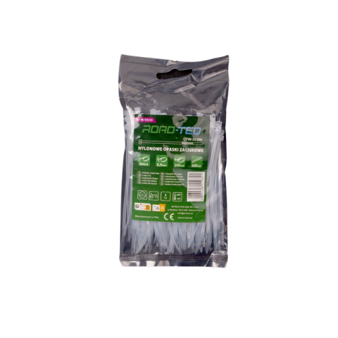 Coliere plastic, soricei, culoare alb, 3.6mm Grosime, 15, 20, 25, 30 cm [4]