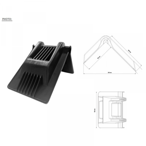 Coltar chinga, ancorare marfa, 210mm x 160mm, negru [2]