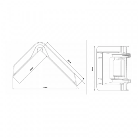 Coltar chinga, ancorare marfa, 210mm x 160mm, negru [1]