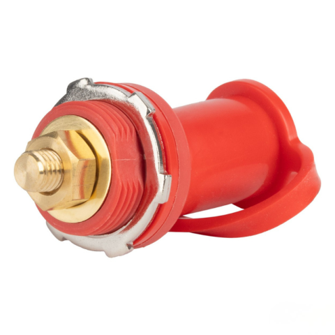 Conector Pozitiv (+) Baterie Auto cu Capac, M10 (3/8"), 12-48V, 250A [1]