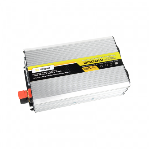 Convertor, Invertor auto, USB, 3000W (putere instantanee), 1500W putere continua, unda sinusoidala modificata, 24V - 230V, 50Hz [5]