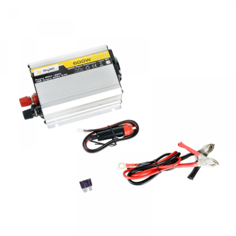 Electrice auto, camioane si remorci - Convertor Tensiune ,Invertor auto putere 300W continua, unda sinusoidala modificata 12V - 230V, 50Hz