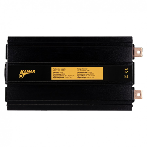 Convertor Tensiune Auto, Invertor 24V DC la 230V AC, Putere 1500W-3000W, Unda Modificata, Priza Schuko, USB [2]