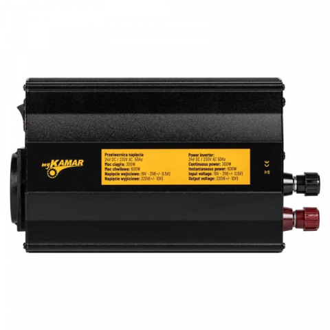 Convertor Tensiune, Invertor auto 300W putere continuă, sinusoidal complet, 24V - 230V, 50Hz [3]
