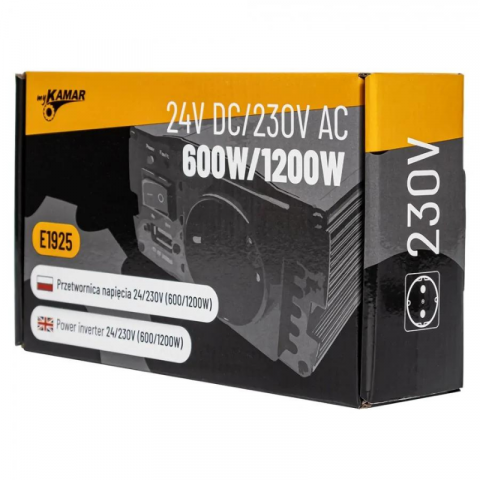 Convertor Tensiune, Invertor auto 600W putere continua, sinusoidal complet, 24V - 230V, 50Hz [6]
