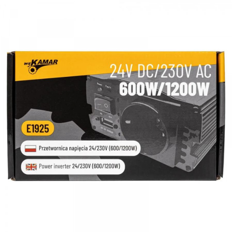 Convertor Tensiune, Invertor auto 600W putere continua, sinusoidal complet, 24V - 230V, 50Hz [9]