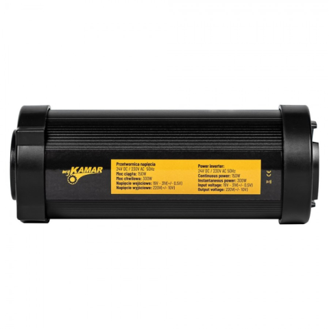 Convertor Tensiune Tip Tub, Invertor 24V DC la 230V AC, Putere 150W-300W, Priza Schuko, 2 Porturi USB 2.4A [2]