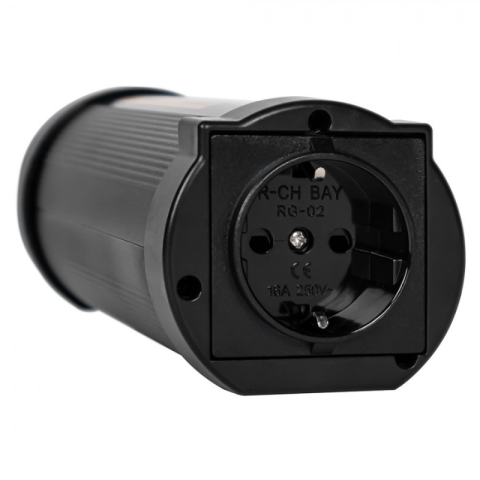 Convertor Tensiune Tip Tub, Invertor 24V DC la 230V AC, Putere 150W-300W, Priza Schuko, 2 Porturi USB 2.4A [5]