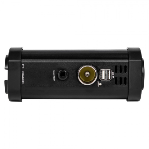 Convertor Tensiune Tip Tub, Invertor 24V DC la 230V AC, Putere 150W-300W, Priza Schuko, 2 Porturi USB 2.4A [3]
