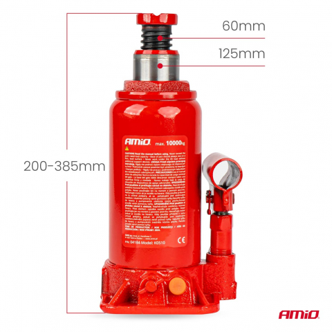 Cric Hidraulic Tip Sticla 10 Tone, cu Cutie Depozitare [4]