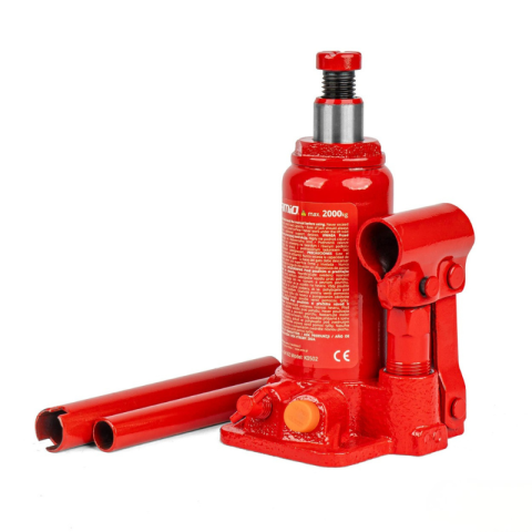 Cric Hidraulic Tip Sticla 2 Tone, cu Cutie Depozitare [1]