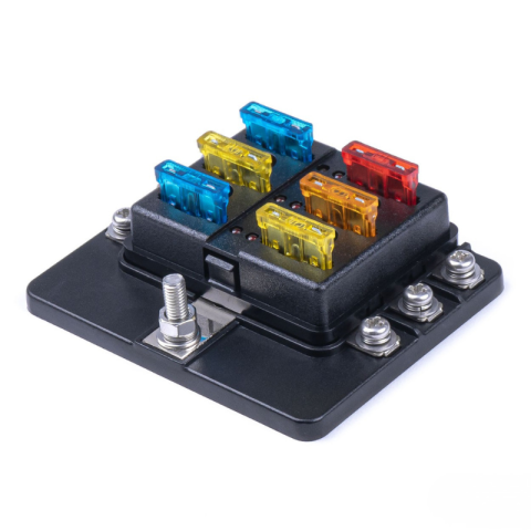 Panou sigurante auto 6 cai, set 12 sigurante, indicator LED, universal [3]