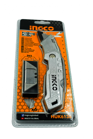 Cutter metal 100mm, rabatabil, lama mica - INGCO  HUK6138 [1]