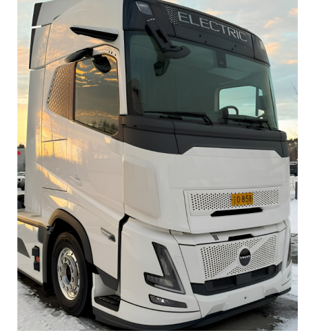 Deflectoare geam - Deflectoare aer Vepro pentru VOLVO FH Aero, albe, ABS-PMMA, set 2 bucati