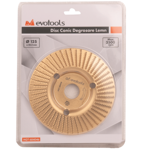 Disc conic pentru degrosare lemn, diametru 12.5 cm, pentru sculptare si modelare [1]