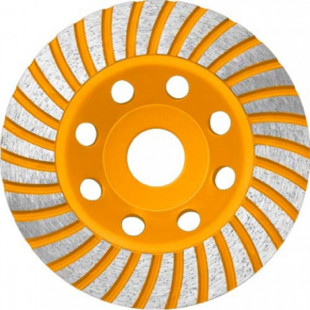 Disc diamantat 115 mm, cu segmente pentru slefuit suprafete beton, mozaic, marmura, Turbo - INGCO  CGW011151