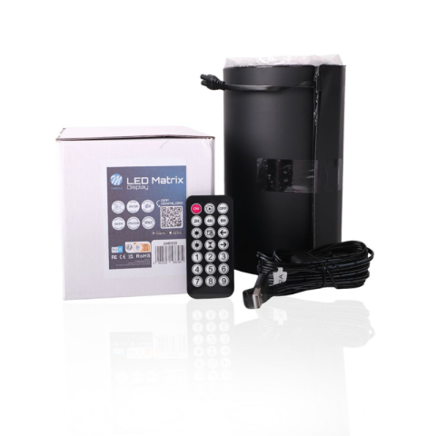 Accesorii si Echipamente Auto - Display LED Matrix Flexibil Programabil 19.2 × 133 cm, USB 5V, IP65, Control aplicatie Android/iOS si Telecomanda