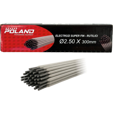 Electrozi Poland Super Fin Rutilici 2.5mm x 300mm, 90-140A