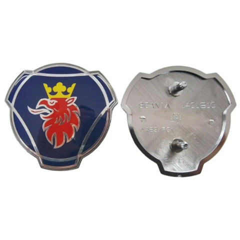 Emblema logo Scania Gryf, 8.3cm, crom pentru camion