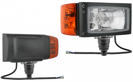 Far cu semnalizare, echipat cu becuri 12V, REPR1, tractor, excavator, manitou, utilaje, Merlo, JCB, Manitou - Wesem REPR1.24259.02