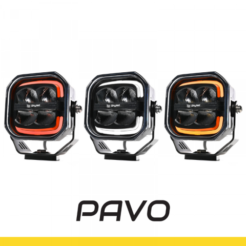 Far LED de Lucru, 5700K, 80W, 4200 lm, 10-48V, IP67/IP69K, Lumina de Pozitie Alba/Portocalie/Rosie