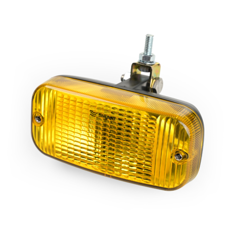 Lampa de pozitie fata TALMU, tip lamaie cu bec, carcasa neagra, dispersor galben, suport reglabil [3]