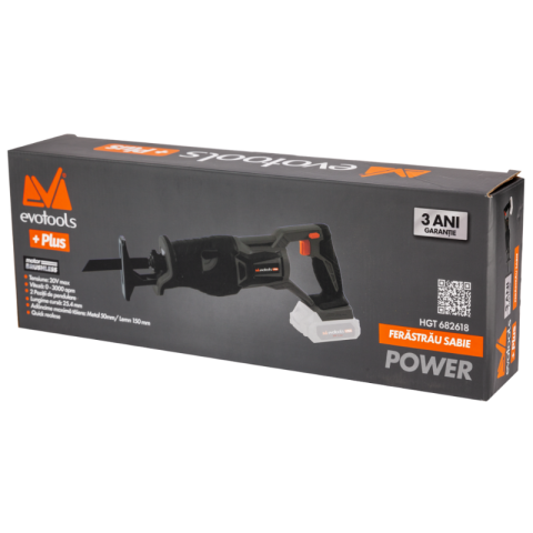 Ferastrau Sabie Brushless Fara Fir, 20V, Fara Perii, Viteza Variabila 0-3000 OPM, Taiere Lemn, Metal, 2 Pozitii Pendulare [3]