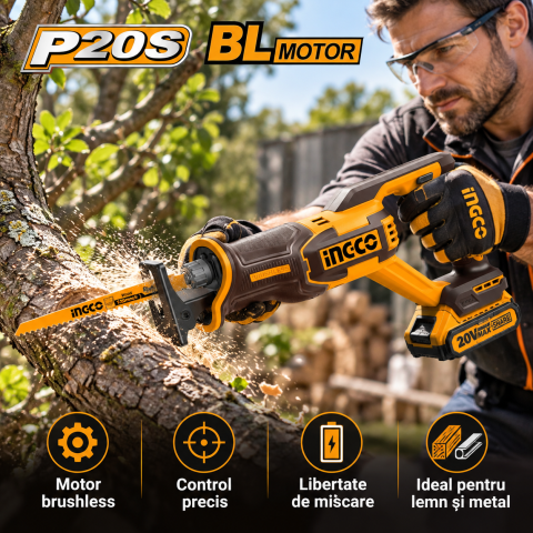 Fierastrau Sabie 20V Brushless, P20S, pentru lemn si metal [6]