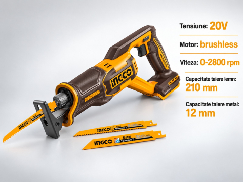 Fierastrau Sabie 20V Brushless, P20S, pentru lemn si metal [2]