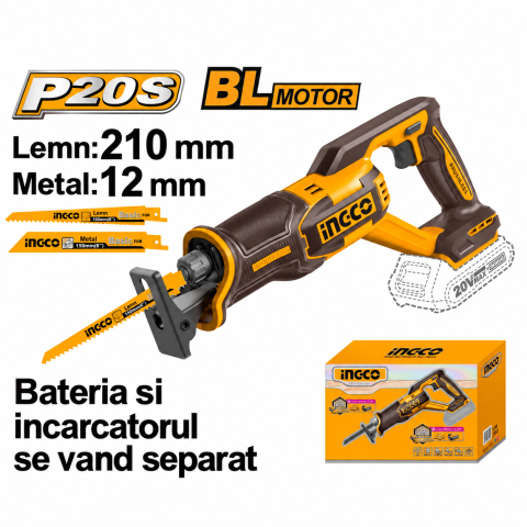 Noutati - Fierastrau Sabie 20V Brushless, P20S, pentru lemn si metal